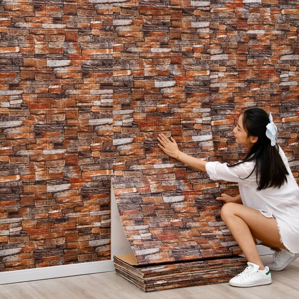 70cm*1m  3D Brick Pattern Wall - Pvc Panel Background recensione e prezzo