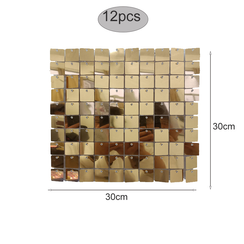 12pcs Light Gold Shimmer Wall  - Pvc Panel Background recensione e prezzo