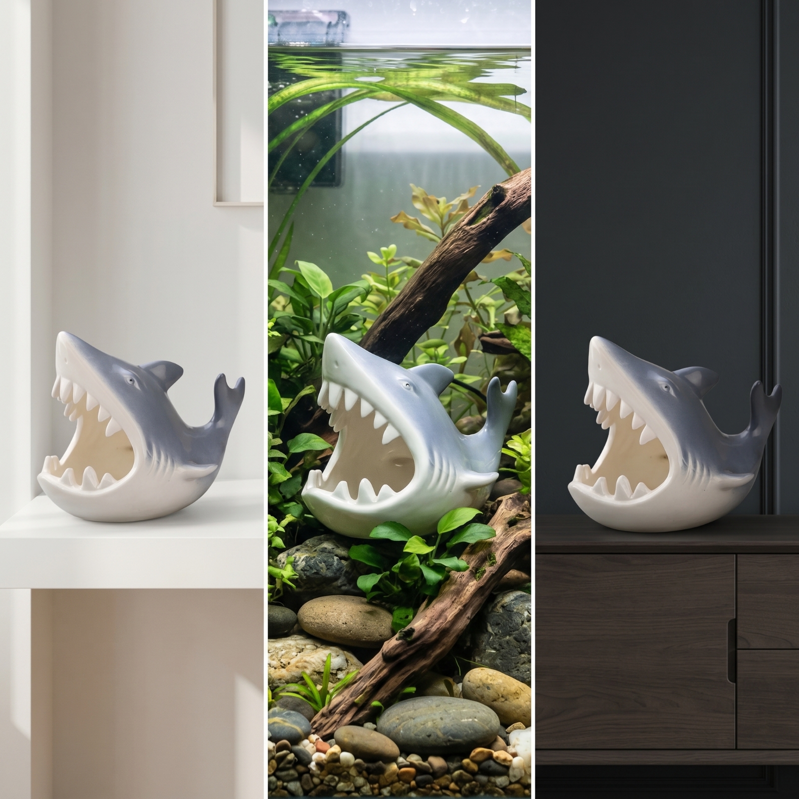 Aquarium Shelter with Open Mou - Hide Cave Ceramic recensione e prezzo