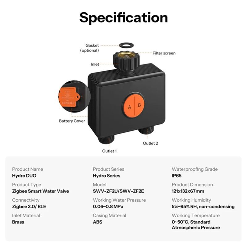 A59Z-IP65 Rated Zigbee 3.0 Hyd - Timer Dual Outlet recensione e prezzo