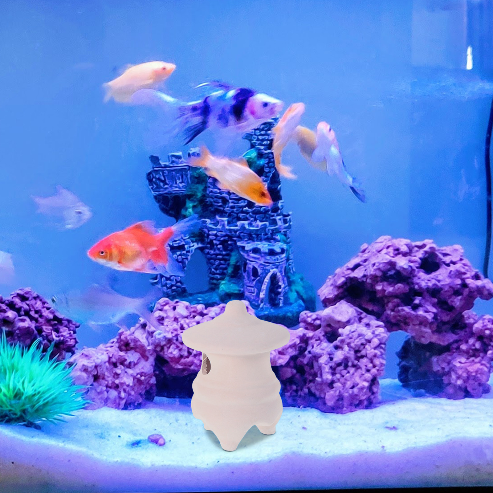 2Pcs Ceramic Aquarium Hide Fis - Hide Cave Ceramic recensione e prezzo