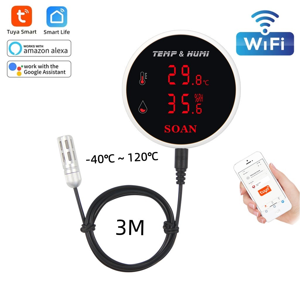 Tuya WiFi Temperature Humidity - Digital Hygrometer Probe recensione e prezzo