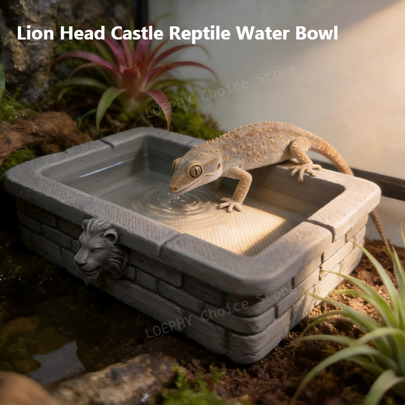 Castle Reptile Water Bowl Lion - Water Dish Reptile recensione e prezzo